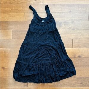 Mixit Black Tiered Sleeveless Tank Swim Dress /coverup